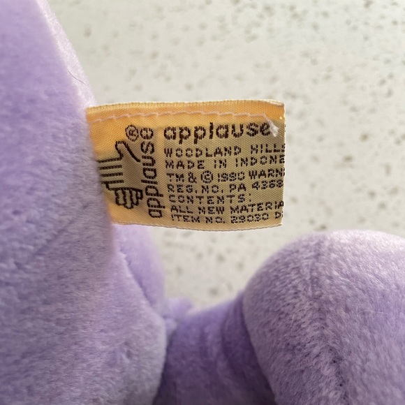 1990 Vintage Warner Bros Tiny Toons stuffed Baby Dizzy Devil - Picture 3 of 4